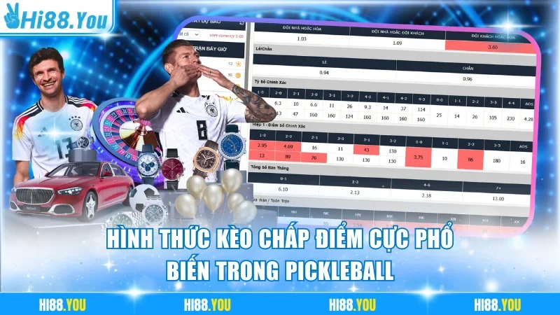 Hình thức kèo chấp điểm cực phổ biến trong Pickleball