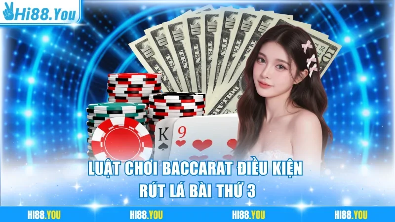 Luật chơi Baccarat điều kiện rút lá bài thứ 3